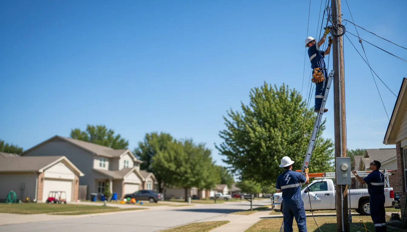 Residential electrician providing installation services in Lincolnwood, IL